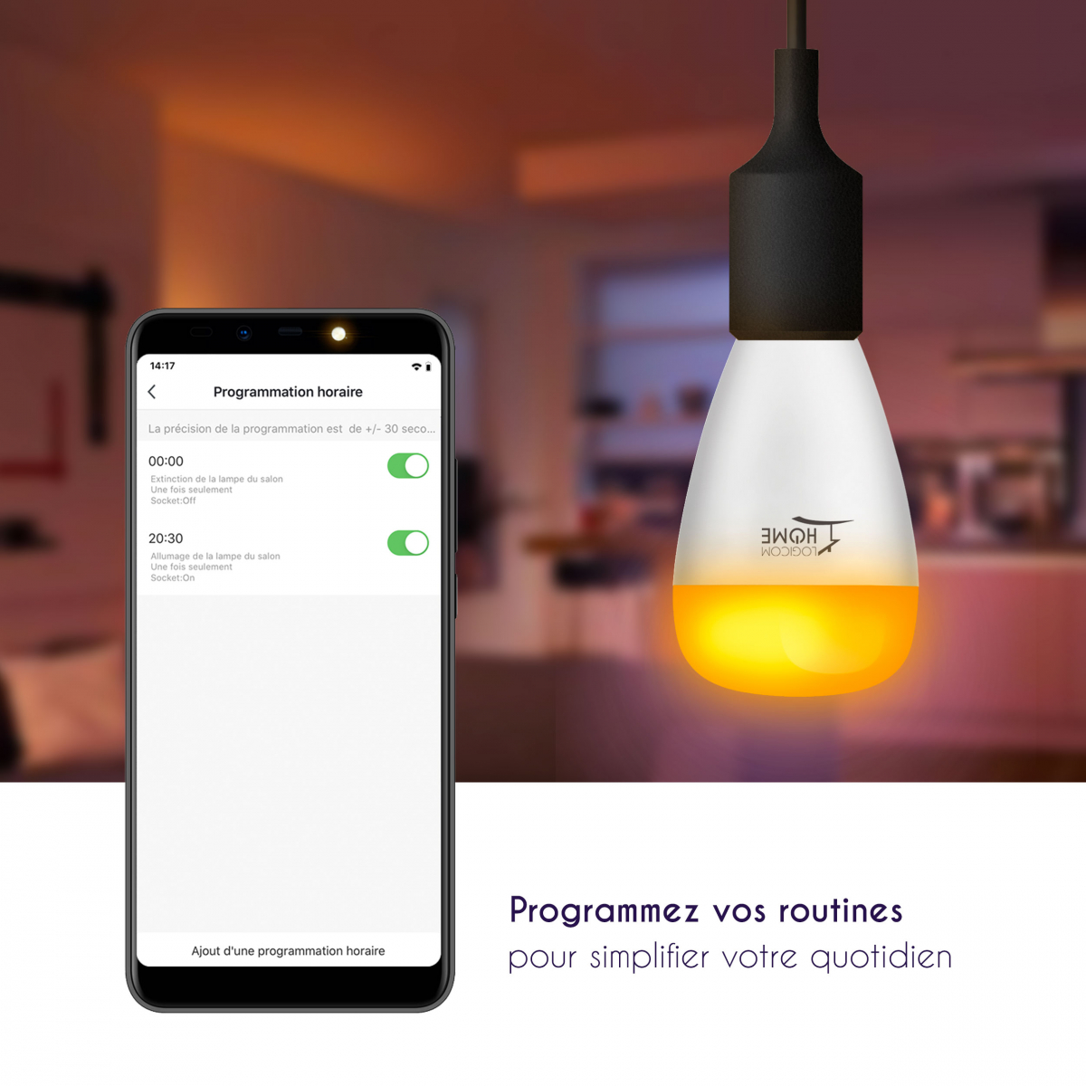 Logicom Home  Ampoule connectée intelligente Bulbby